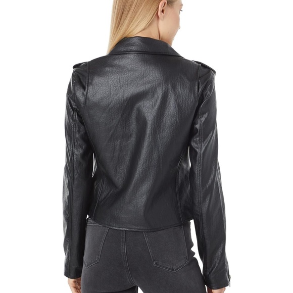 NEW Blank NYC Leather Cropped Moto Jacket - Picture 3 of 8